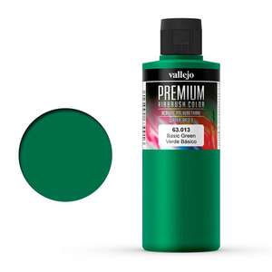 Vallejo - Vallejo Premium Airbrush Color 200Ml 63.013 Basic Green