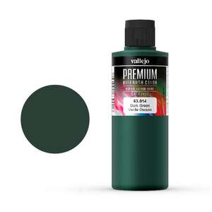 Vallejo - Vallejo Premium Airbrush Color 200Ml 63.014 Dark Green
