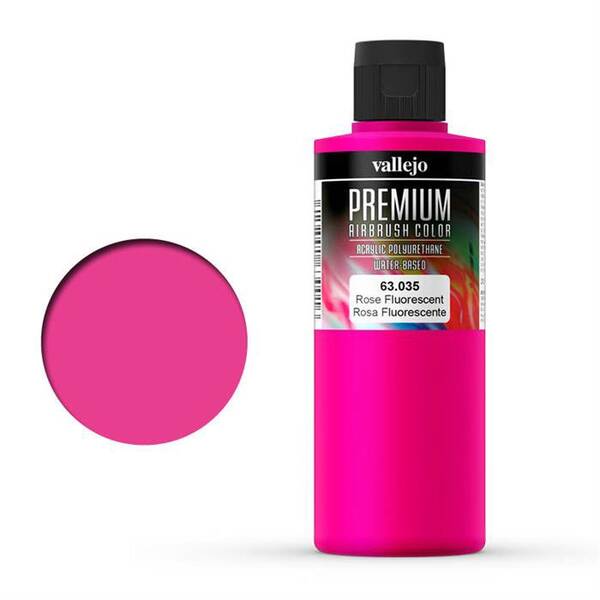 Vallejo Premium Airbrush Color 200Ml 63.035 Fluourescent Rose - 1