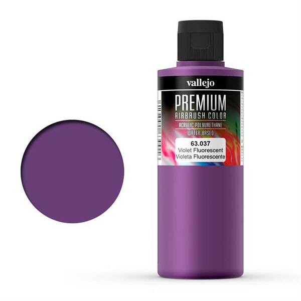 Vallejo Premium Airbrush Color 200Ml 63.037 Fluourescent Violet