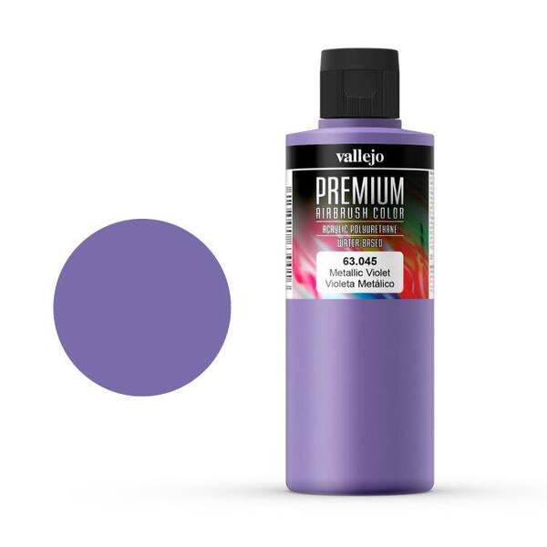 Vallejo Premium Airbrush Color 200Ml 63.045 Metallic Violet - 1