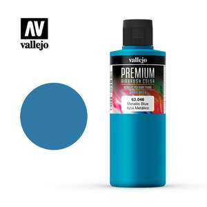 Vallejo - Vallejo Premium Airbrush Color 200Ml 63.046 Metallic Blue