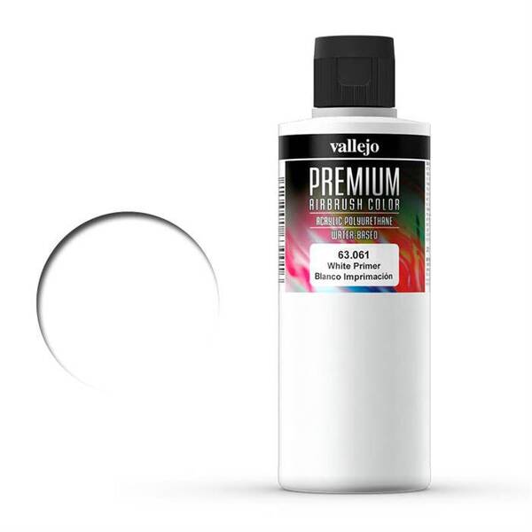 Vallejo Premium Airbrush Color 200Ml 63.061 White Primer - 1