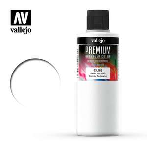 Vallejo - Vallejo Premium Airbrush Color 200Ml 63.063 Satin Varnish