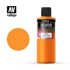 Vallejo - Vallejo Premium Airbrush Color 200Ml 63.073 Candy Orange