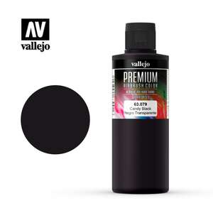 Vallejo - Vallejo Premium Airbrush Color 200Ml 63.079 Candy Black