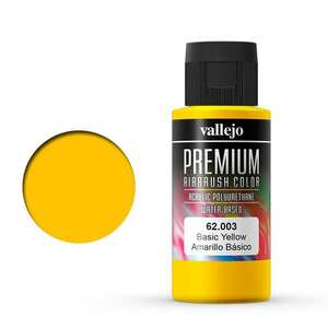 Vallejo - Vallejo Premium Airbrush Color 60Ml 62.003 Basic Yellow
