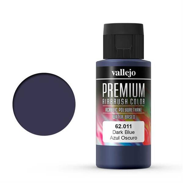 Vallejo Premium Airbrush Color 60Ml 62.011 Dark Blue - 1