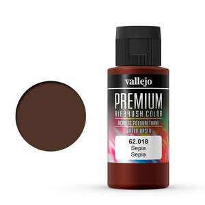 Vallejo - Vallejo Premium Airbrush Color 60Ml 62.018 Sepia