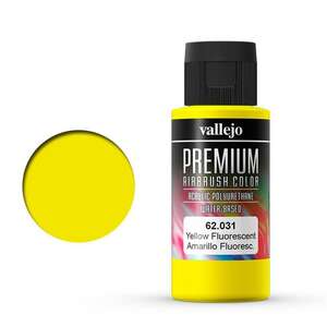 Vallejo - Vallejo Premium Airbrush Color 60Ml 62.031 Fluorescent Yellow