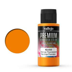Vallejo - Vallejo Premium Airbrush Color 60Ml 62.033 Fluorescent Orange