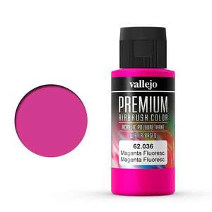Vallejo - Vallejo Premium Airbrush Color 60Ml 62.036 Fluorescent Magenta