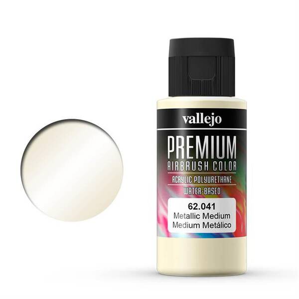 Vallejo Premium Airbrush Color 60Ml 62.041 Metallic Medium - 1