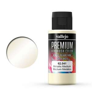 Vallejo - Vallejo Premium Airbrush Color 60Ml 62.041 Metallic Medium