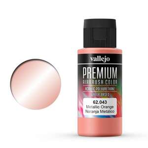 Vallejo - Vallejo Premium Airbrush Color 60Ml 62.043 Metallic Orange