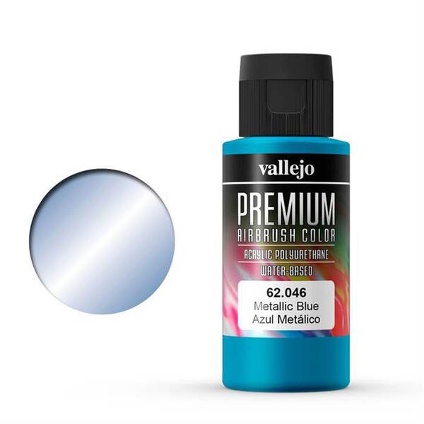 Vallejo Premium Airbrush Color 60Ml 62.046 Metallic Blue - 1