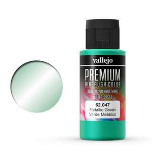 Vallejo - Vallejo Premium Airbrush Color 60Ml 62.047 Metallic Green