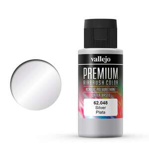 Vallejo - Vallejo Premium Airbrush Color 60Ml 62.048 Silver