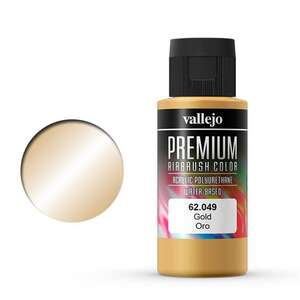 Vallejo - Vallejo Premium Airbrush Color 60Ml 62.049 Gold