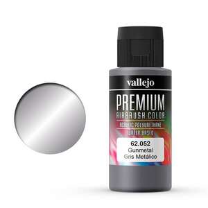 Vallejo - Vallejo Premium Airbrush Color 60Ml 62.052 Gunmetal