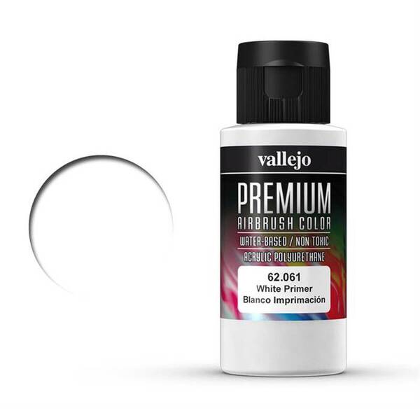 Vallejo Premium Airbrush Color 60Ml 62.061 White Primer - 1