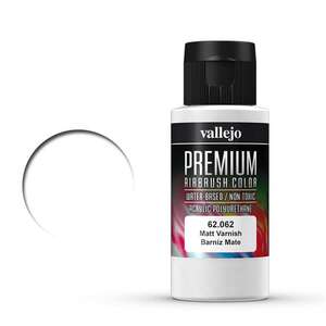 Vallejo - Vallejo Premium Airbrush Color 60Ml 62.062 Matt Varnish