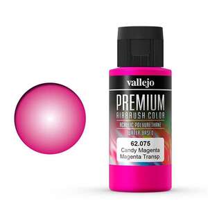 Vallejo - Vallejo Premium Airbrush Color 60Ml 62.075 Candy Magenta