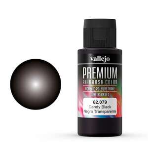Vallejo - Vallejo Premium Airbrush Color 60Ml 62.079 Candy Black