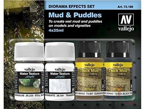 Vallejo Set Dioroma Effects-Mud&Puddles 73.189 - 1
