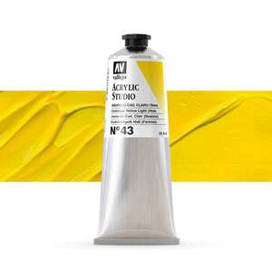 Vallejo Studio Akrilik Boya 125Ml Seri 1 43 Cadmium Yellow Light Hue - Thumbnail