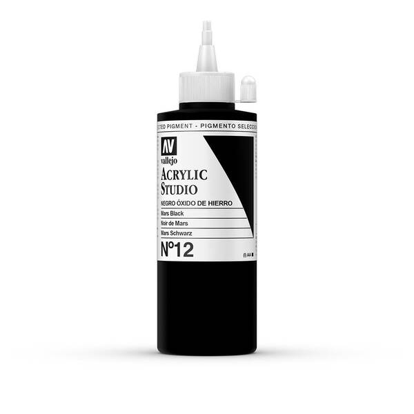 Vallejo Studio Akrilik Boya 200Ml Seri 1 12 Mars Black - 3