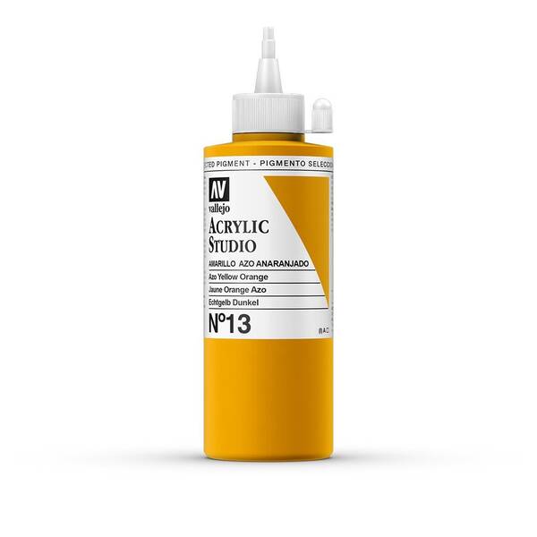 Vallejo Studio Akrilik Boya 200Ml Seri 1 13 Azo Yellow Orange - 3