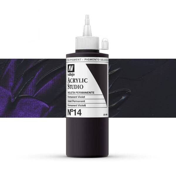 Vallejo Studio Akrilik Boya 200Ml Seri 1 14 Permanent Violet - 1