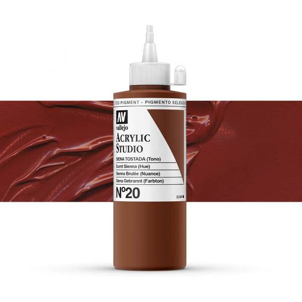 Vallejo Studio Akrilik Boya 200Ml Seri 1 20 Burnt Sienna Hue - 1