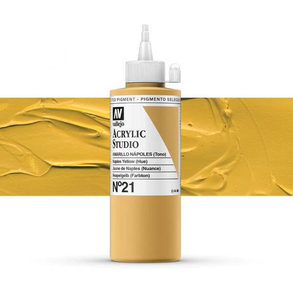 Vallejo Studio Akrilik Boya 200Ml Seri 1 21 Naples Yellow Hue - 1