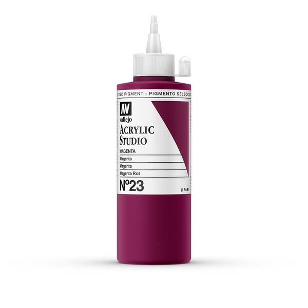 Vallejo Studio Akrilik Boya 200Ml Seri 1 23 Magenta - 3