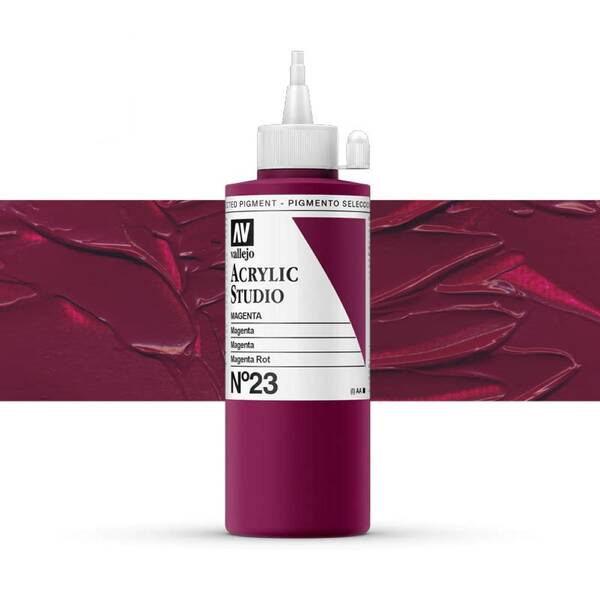 Vallejo Studio Akrilik Boya 200Ml Seri 1 23 Magenta - 1