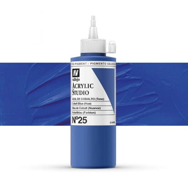 Vallejo Studio Akrilik Boya 200Ml Seri 1 25 Cobalt Blue Hue - 1