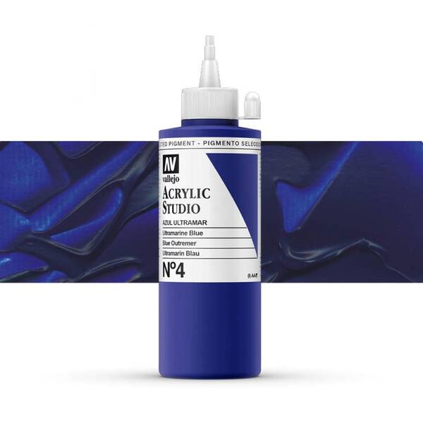 Vallejo Studio Akrilik Boya 200Ml Seri 1 4 Ultramarine Blue - 1