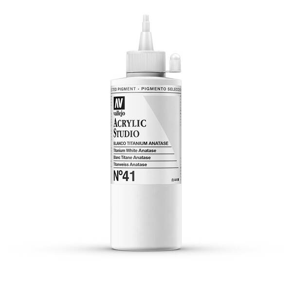 Vallejo Studio Akrilik Boya 200Ml Seri 1 41 Titanium White Anatase