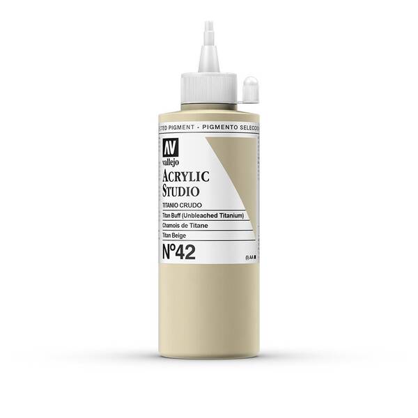 Vallejo Studio Akrilik Boya 200Ml Seri 1 42 Titan Buff Unbleached Titanium - 3