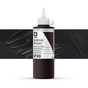 Vallejo Studio Akrilik Boya 200Ml Seri 1 49 Van Dyck Brown - 1