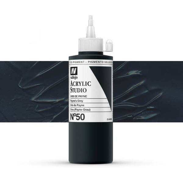 Vallejo Studio Akrilik Boya 200Ml Seri 1 50 Payne's Grey - 1