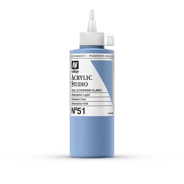 Vallejo Studio Akrilik Boya 200Ml Seri 1 51 Ultramarine Light - 3