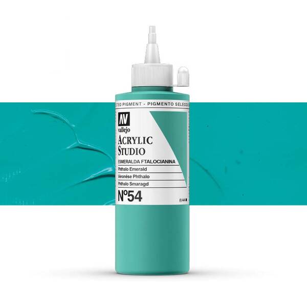 Vallejo Studio Akrilik Boya 200Ml Seri 1 54 Phthalo Emerald - 1