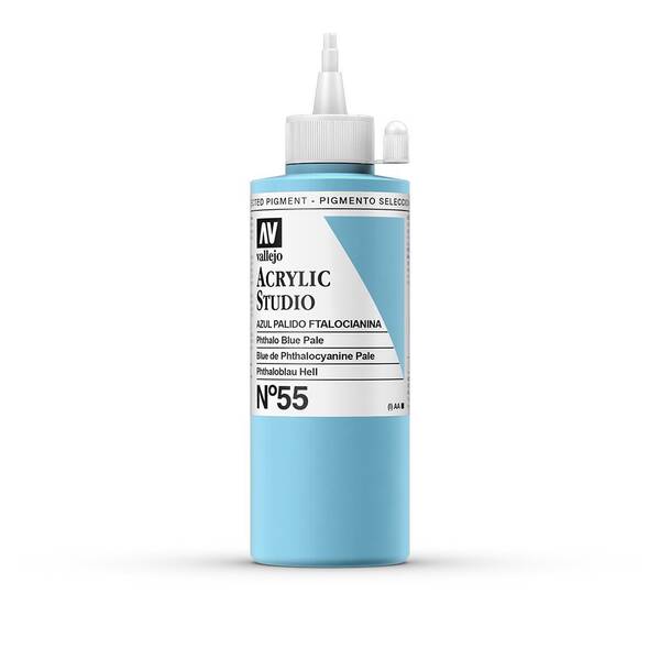 Vallejo Studio Akrilik Boya 200Ml Seri 1 55 Phthalo Blue Pale - 3
