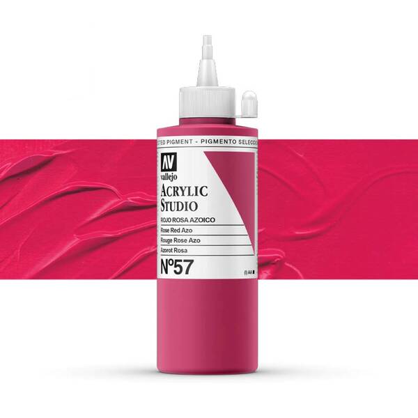 Vallejo Studio Akrilik Boya 200Ml Seri 1 57 Rose Red Azo - 1