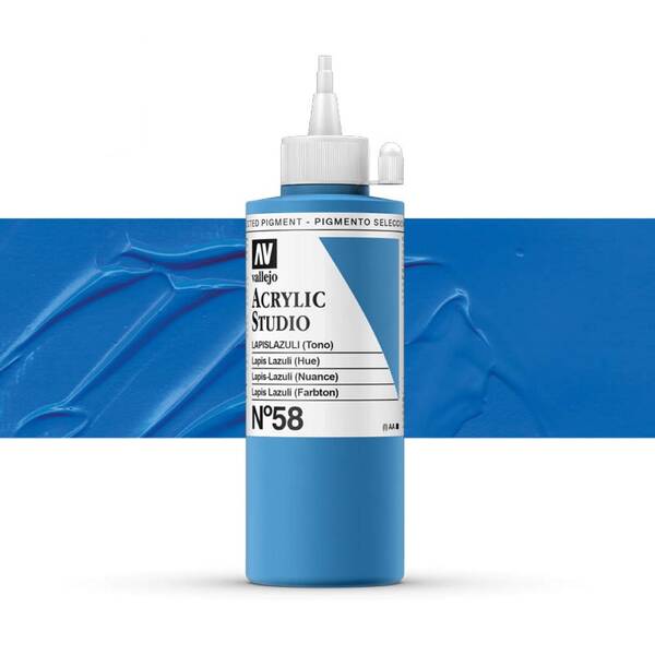 Vallejo Studio Akrilik Boya 200Ml Seri 1 58 Lapis Lazuli Hue - 1