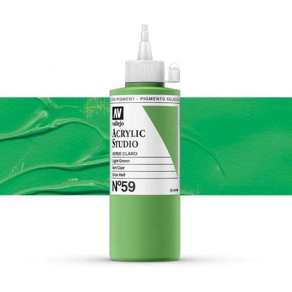 Vallejo Studio Akrilik Boya 200Ml Seri 1 59 Light Green - 1