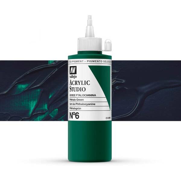 Vallejo Studio Akrilik Boya 200Ml Seri 1 6 Phthalo Green - 1